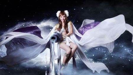 Aquarius girls grow up very fairy-like. Picture 9 of the zodiac girl with the most fairy-like temperament.