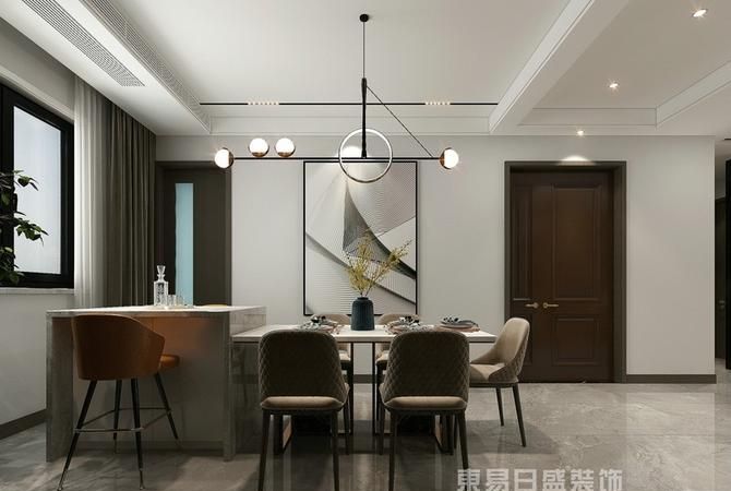 Restaurant decoration renderings, dining room and living room integrated decoration design drawings and renderings picture 1