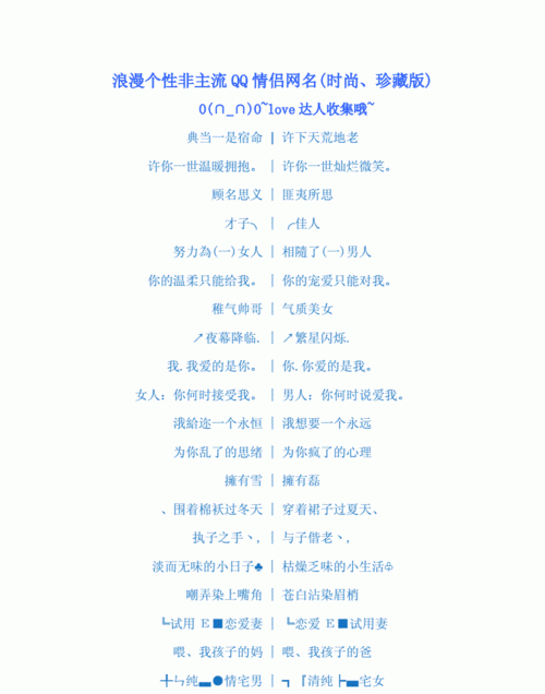 Comprehensive list of non-mainstream QQ couple names, pictures of non-mainstream QQ nicknames for girls 2