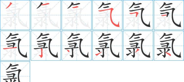 The stroke order of Qi, the stroke order of Qi picture 2