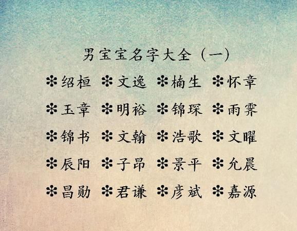 男宝宝取什么名字好听,男生取什么名字比较好听图3