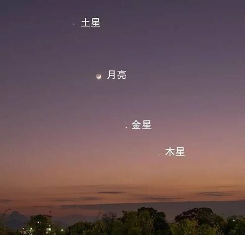 Four stars in the sky on the 29th. I heard that there will be five stars in the sky at 19:30 today. Is it true? Picture 4