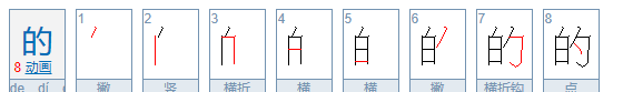 The strokes of Chinese characters, the stroke order and stroke names of Chinese characters Figure 4