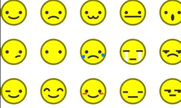 A complete collection of smiley faces, what are the special symbols like little smiley faces? Picture 3