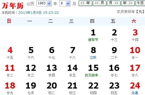 Lunar perpetual calendar query, perpetual calendar lunar calendar query picture 3