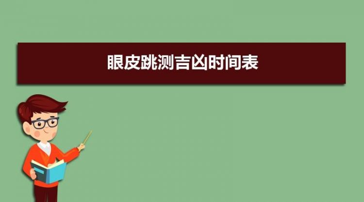 Six Yao divination: eyelid twitching indicates good or bad luck, eyelid twitching on the left eye indicates good or bad luck Picture 2