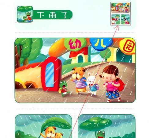 Guan connected sentences for young children, English word diagram showing connection 1