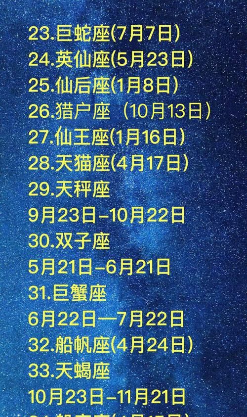 星座日期变更,十二星座变更日期表图3