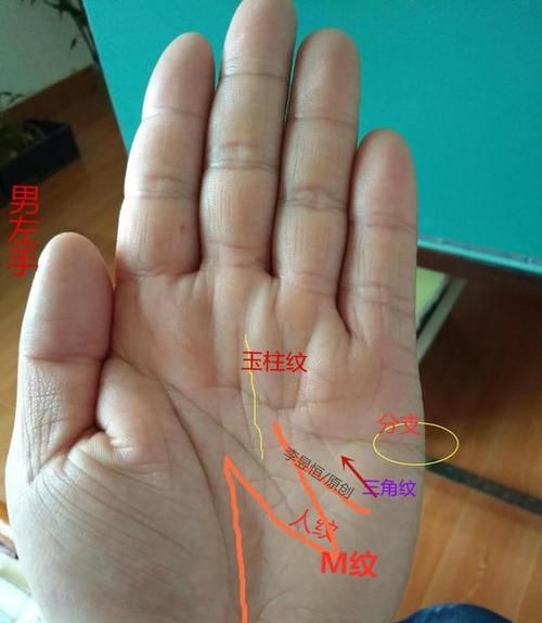 Illustration of broken hand lines, how to distinguish false broken hands from true broken hands by looking at palmistry chart 2