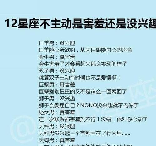 对性最没兴趣的星座
,欲望值低2星座里面哪些星座对谁都没兴趣图4